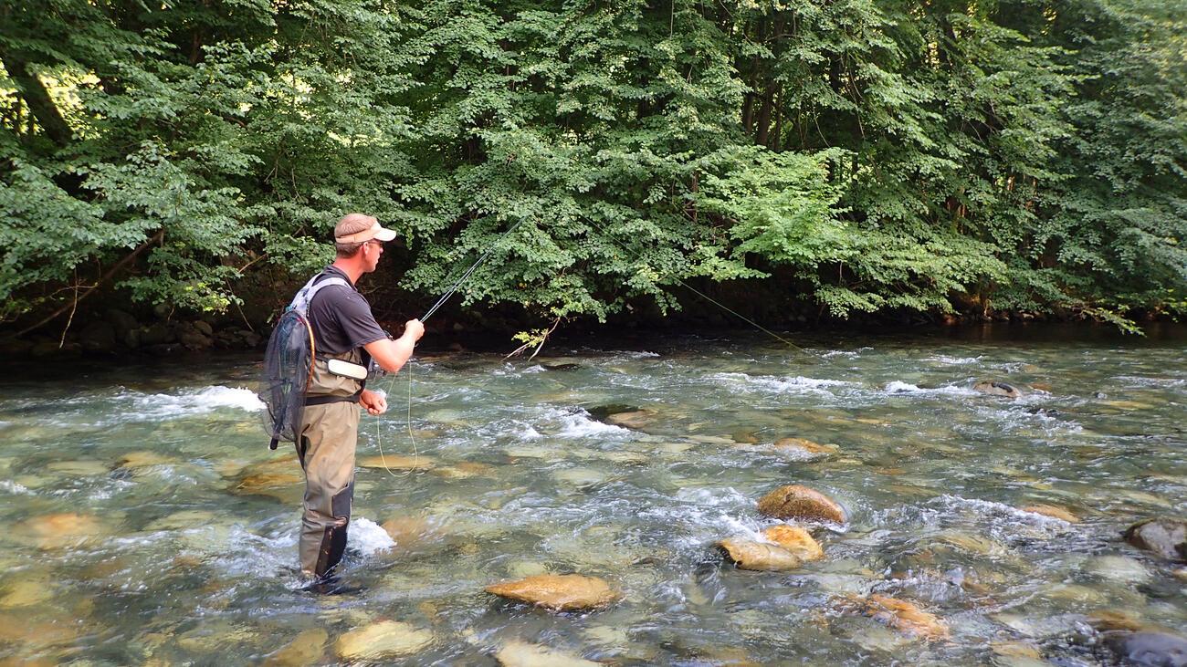 Fishing modern dry dropper methods (tandem flies) | Trout & Co