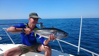 Julien Daguillane with a french Blue Fin Tuna